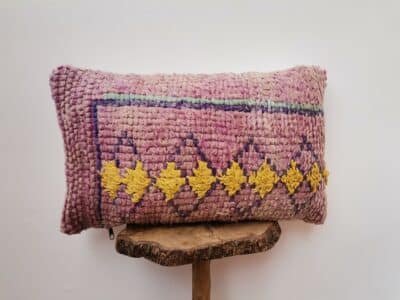 Bohemian Vintage Red Moroccan Wool Cushion