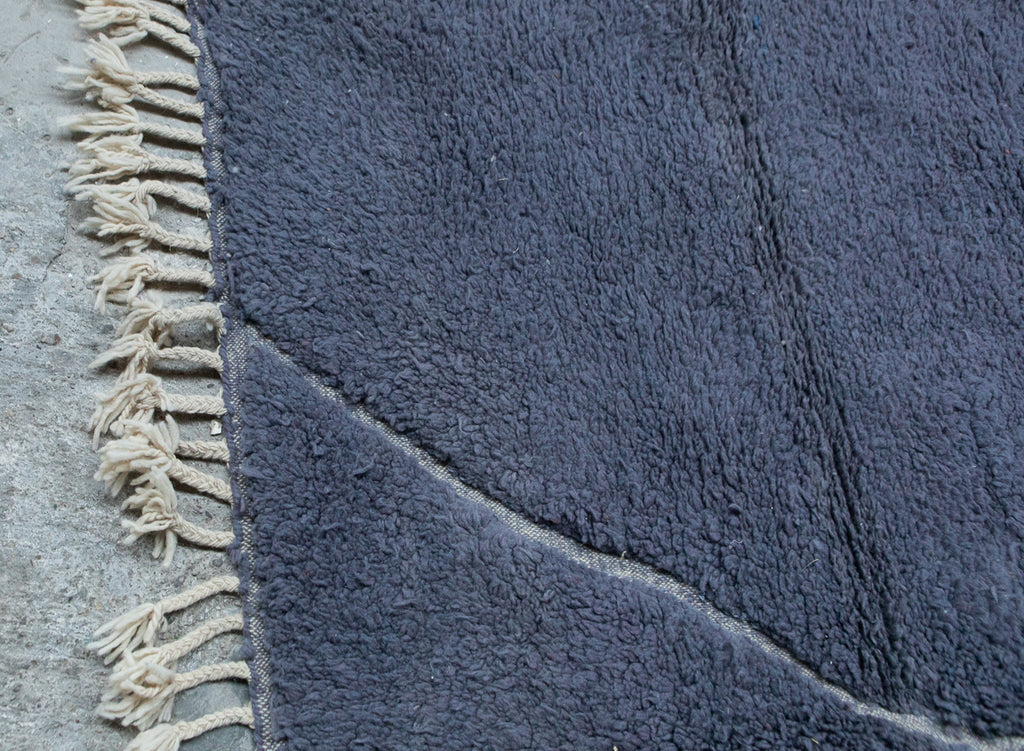 Hand tufted Blue Moroccan Rug 5x8ft