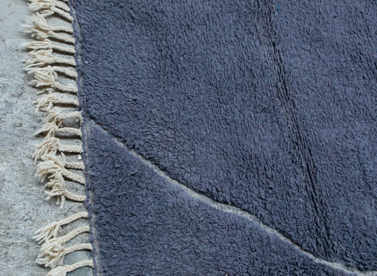 Hand tufted Blue Moroccan Rug 5x8ft