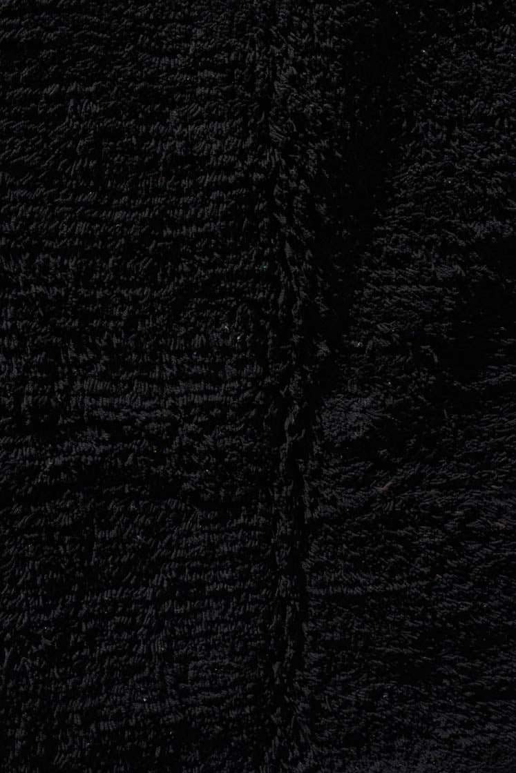Handwoven Black Moroccan Rug 5x8ft